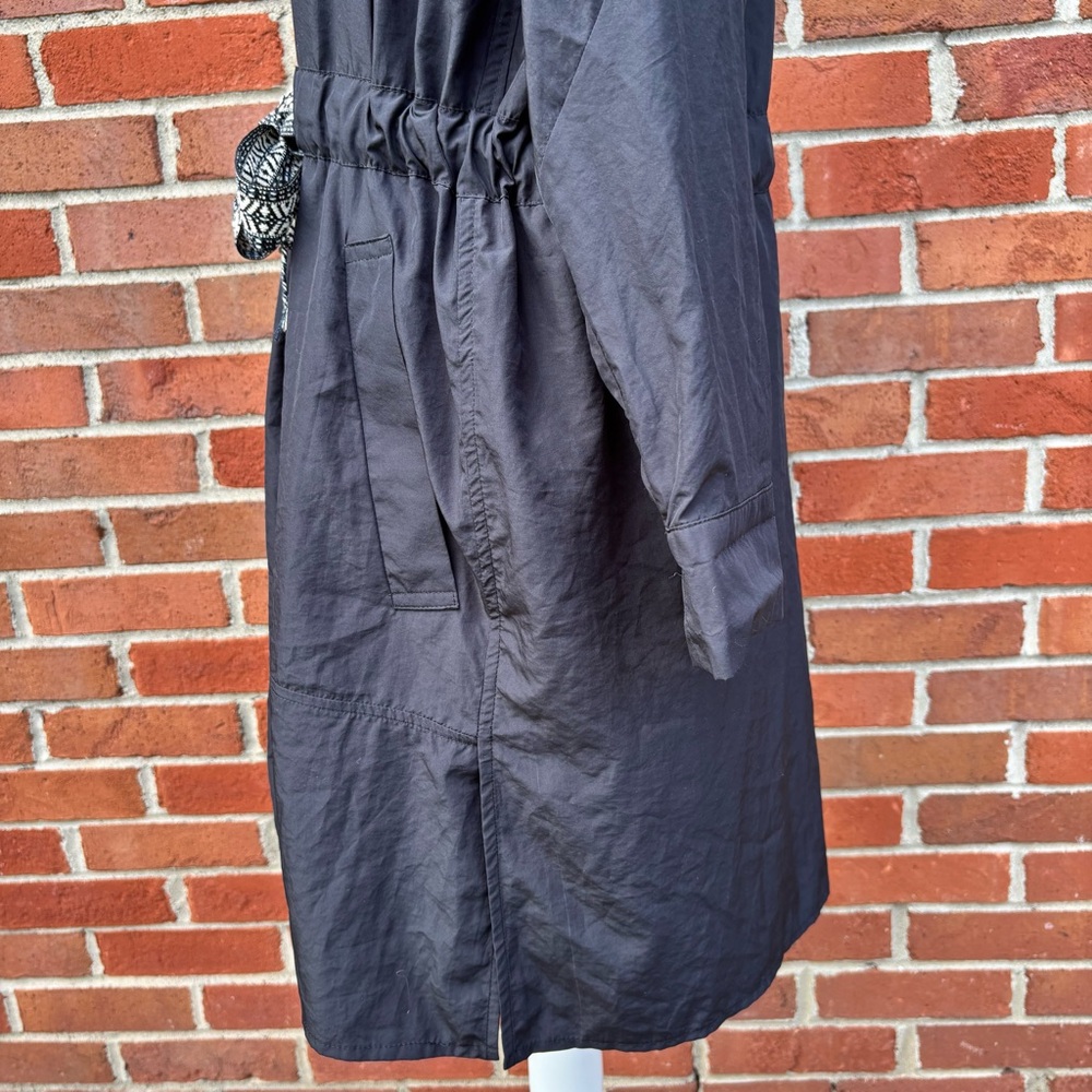 Zara Basic Black Long Sleeve Belted Button Down S… - image 6